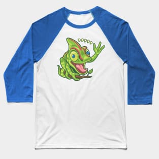 Comma Comma Comma Chameleon Baseball T-Shirt